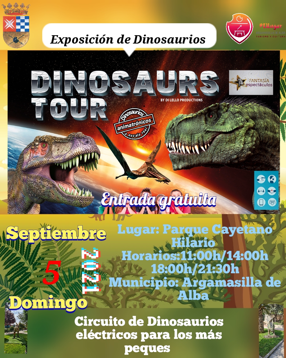 Exposición dinosaurios - Ayuntamiento de Argamasilla de Alba Exposición dinosaurios - Ayuntamiento de Argamasilla de Alba